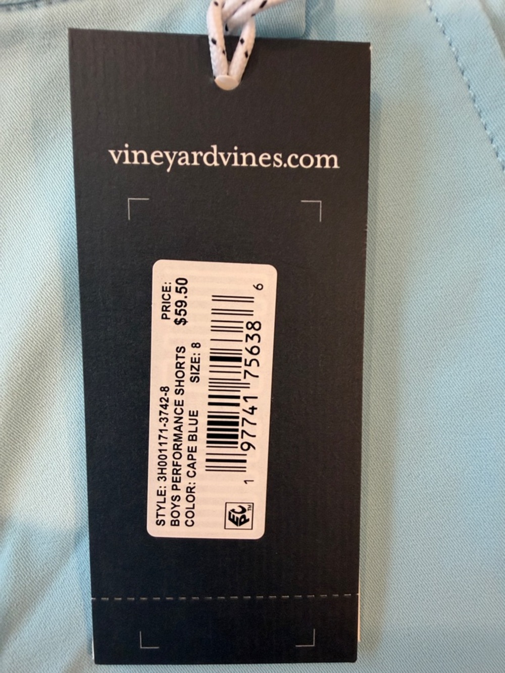 Vineyard Vines Boy’s Light Blue Athletic Shorts - Picture 3 of 4